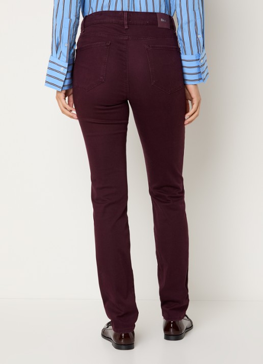 BRAX Shakira high waist slim fit pantalon  - achterkant 3 bordeauxrood