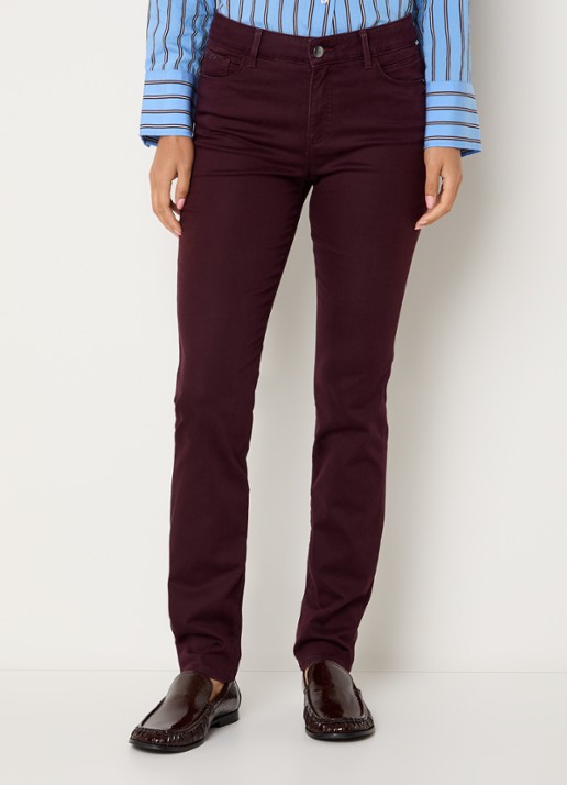 BRAX Shakira high waist slim fit pantalon  - detail 4 bordeauxrood