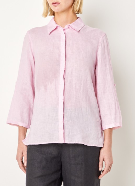 BRAX Vicki blouse van linnen - detail 4 roze