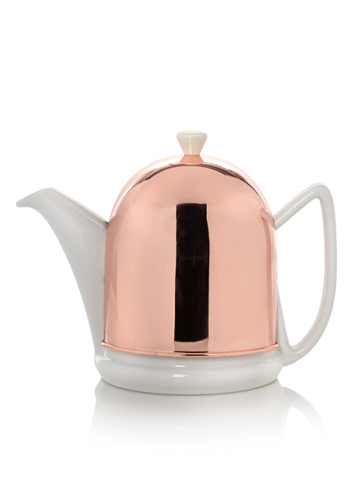 Bredemeijer Cosy Manto theepot met filter 1 liter - voorkant koper