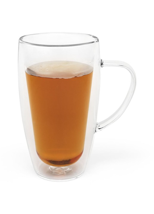 Bredemeijer Duo dubbelwandig koffie- en theeglas 32 cl set van 2 - detail 3 transparant