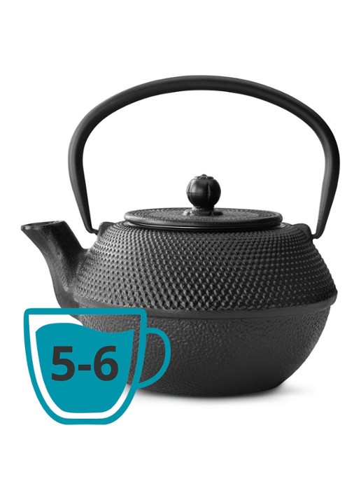 Bredemeijer Jang theepot 1,1 liter - detail 2 zwart