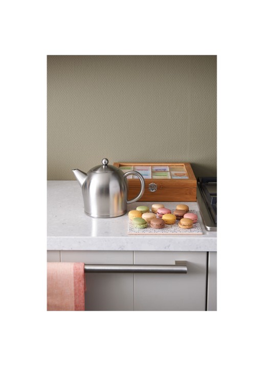 Bredemeijer Minuet Santhee theepot 1 liter - voorkant 3 zilver