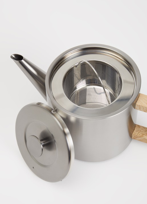Bredemeijer Narvik theepot 1,1 liter - voorkant 2 zilver