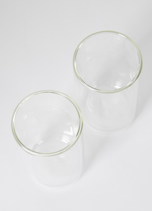 Bredemeijer San Remo dubbelwandig theeglas 40 cl set van 2 - voorkant 2 transparant