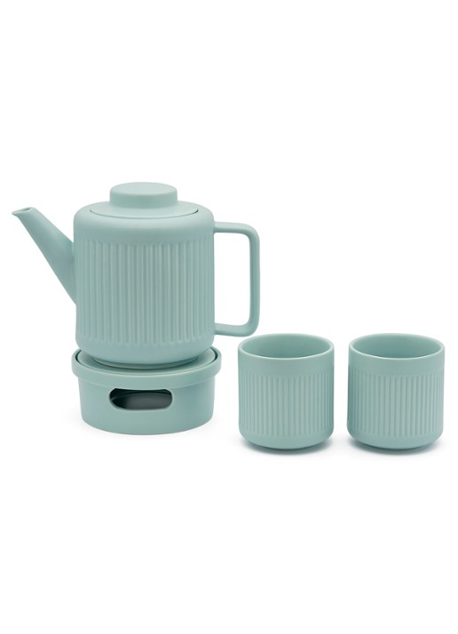 Bredemeijer Skagen theepot 1,2 liter - detail lichtblauw
