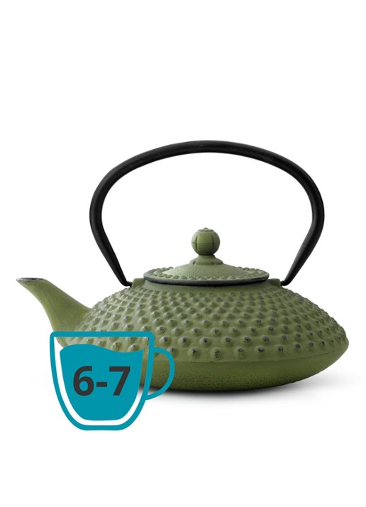 Bredemeijer Xilin theepot 1,25 liter - detail 2 groen