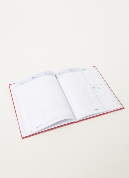 Brepols Prevision schoolagenda 2021-2022 - detail 3 bordeauxrood