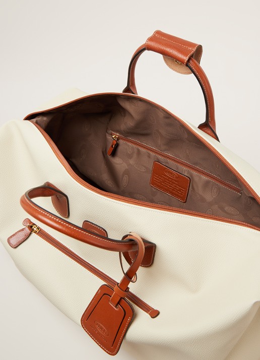 Bric's Firenze large weekendtas met afneembare schouderriem - detail 2 creme
