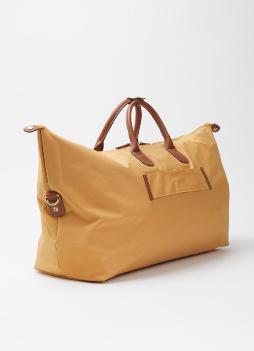 Bric's Holdall weekendtas met logo en uitneembaar etui - achterkant 2 okergeel