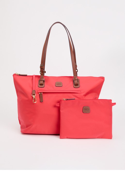 Bric's Sportina Large shopper met leren details en uitneembaar etui