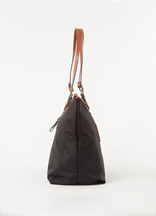 Bric's X-Bag shopper met leren details - detail 4 zwart