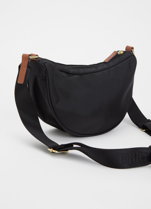 Bric's X-Collection crossbodytas met logo - achterkant 2 zwart