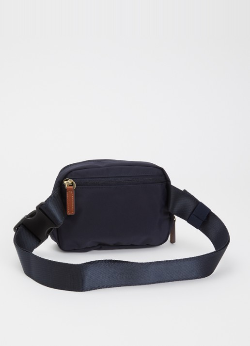 Bric's X-Collection heuptas met logo - achterkant 2 donkerblauw