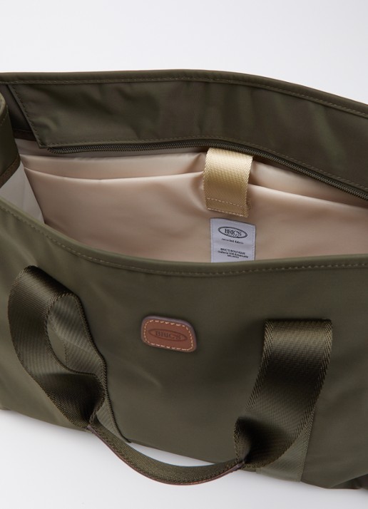 Bric's X-Collection Opera L shopper met afneembare schouderriem - detail 2 olijfgroen