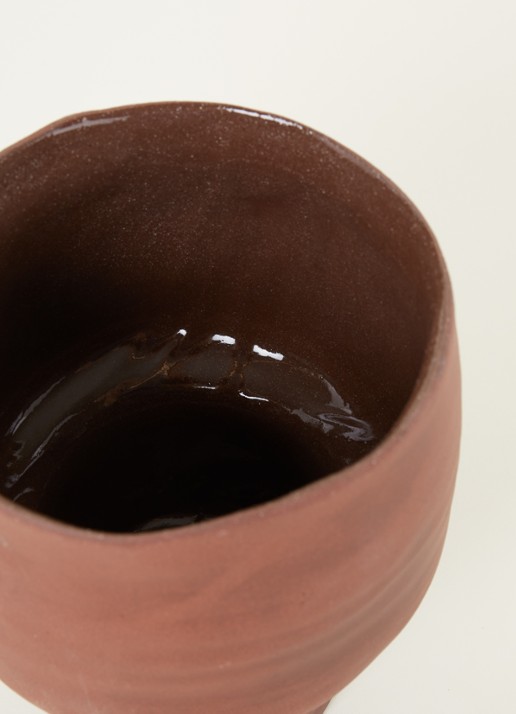 Broste Copenhagen Axil vaas 18,5 cm - detail 3 roestbruin