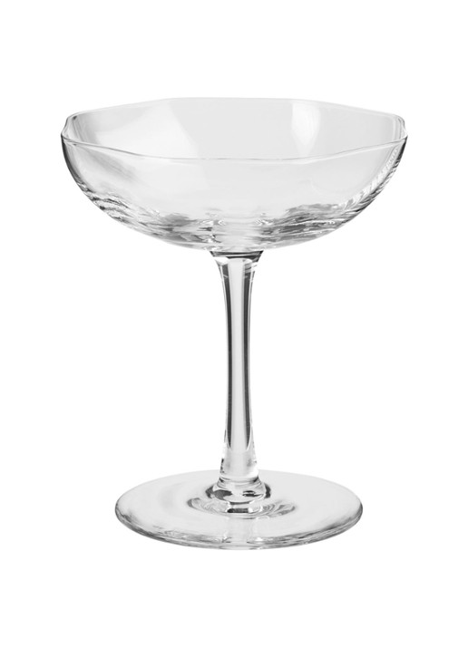Broste Copenhagen Limfjord champagneglas 17,5 cl - voorkant transparant