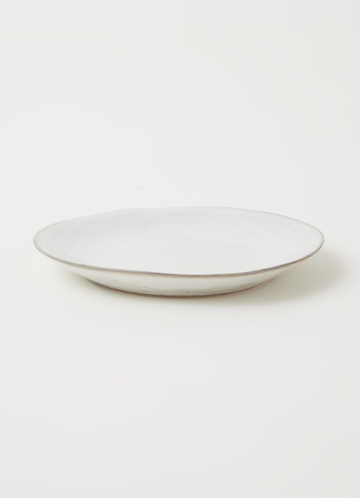 Broste Copenhagen Nordic Sand gebaksbordje 14 cm - voorkant 2 lichtgrijs