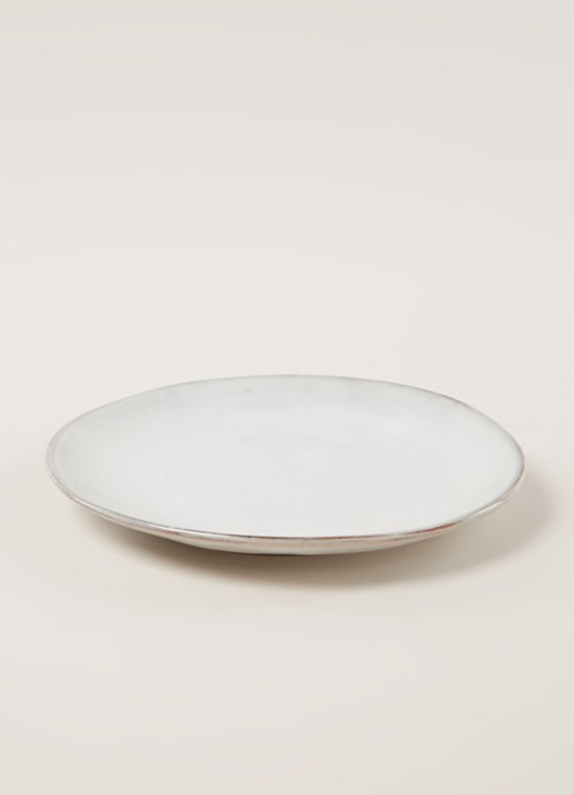 Broste Copenhagen Nordic Sand ontbijtbord 21 cm  - detail lichtgrijs