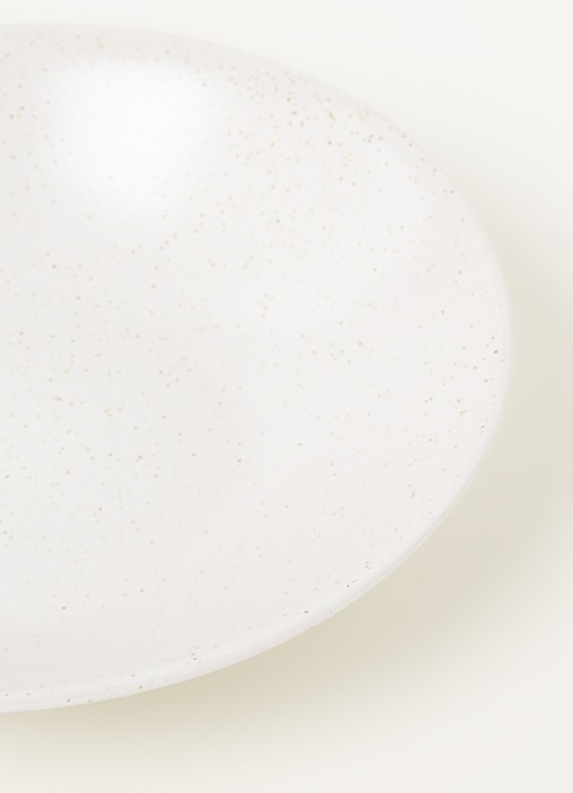 Broste Copenhagen Nordic Vanilla diep bord Ø22 cm - detail wit