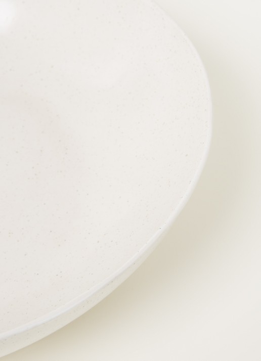 Broste Copenhagen Nordic Vanilla saladeschaal 34,5 cm - voorkant 2 wit