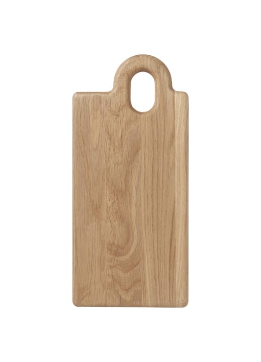 Broste Copenhagen Olina snijplank 14 x 30 cm - voorkant wit