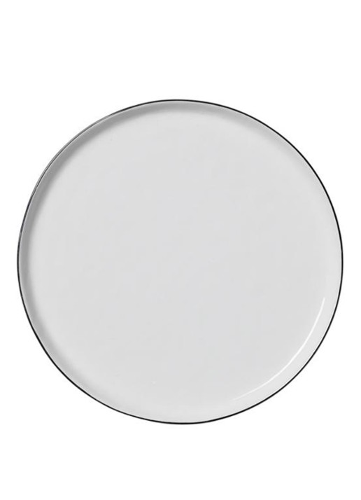Broste Copenhagen Salt dinerbord 22 cm - detail wit