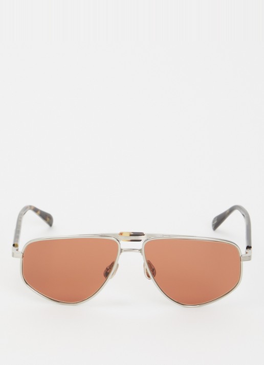 Brunello Cucinelli Dike zonnebril BC2020ST - detail zilver