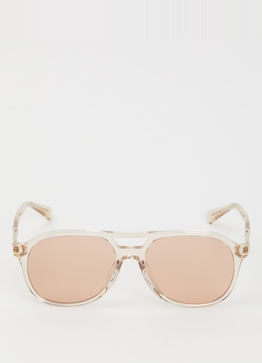 Brunello Cucinelli Piloten zonnebril BC4025S - detail oudroze