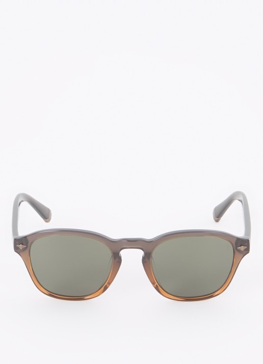 Brunello Cucinelli Retro zonnebril BC4006S - detail donkerbruin