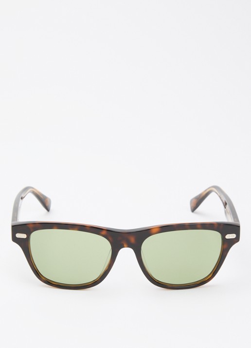 Brunello Cucinelli Wayfarer zonnebril BC3005S - detail 2 donkerbruin