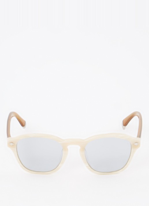 Brunello Cucinelli Wayfarer zonnebril BC4006S  - detail creme