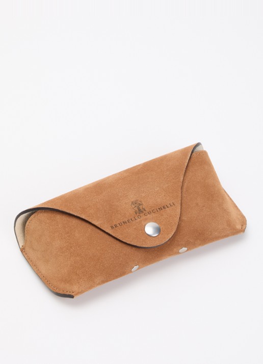 Brunello Cucinelli Wayfarer zonnebril BC8503S - detail 3 antraciet
