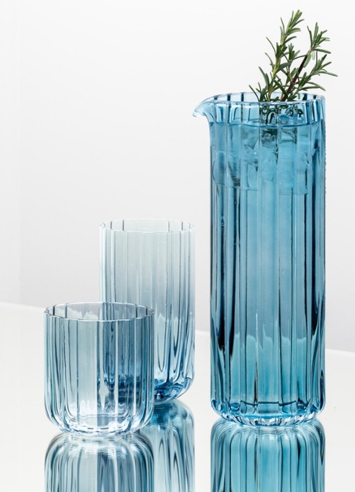 Brût Homeware Gaia drinkglas 35 cl - detail 6 blauw