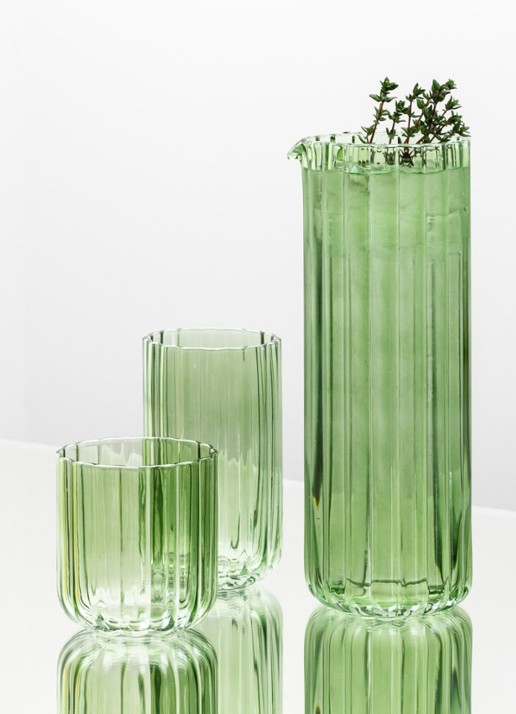 Brût Homeware Gaia drinkglas 35 cl - detail 6 groen