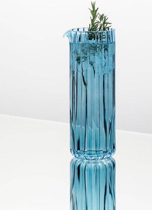 Brût Homeware Gaia waterkaraf 1,2 liter - voorkant 2 blauw