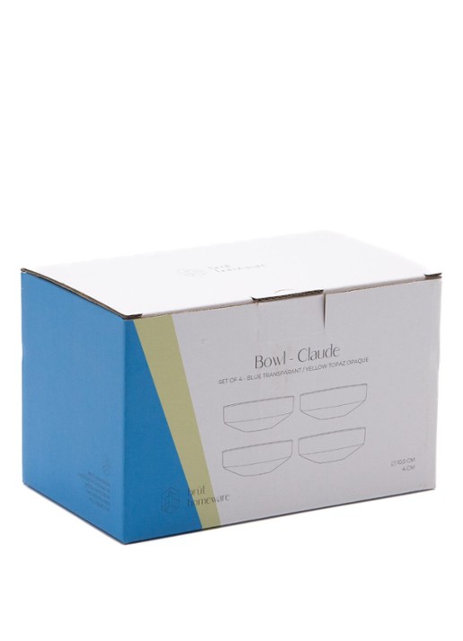 Brût Homeware Kom 10,5 cm set van 4 - detail 3 geel