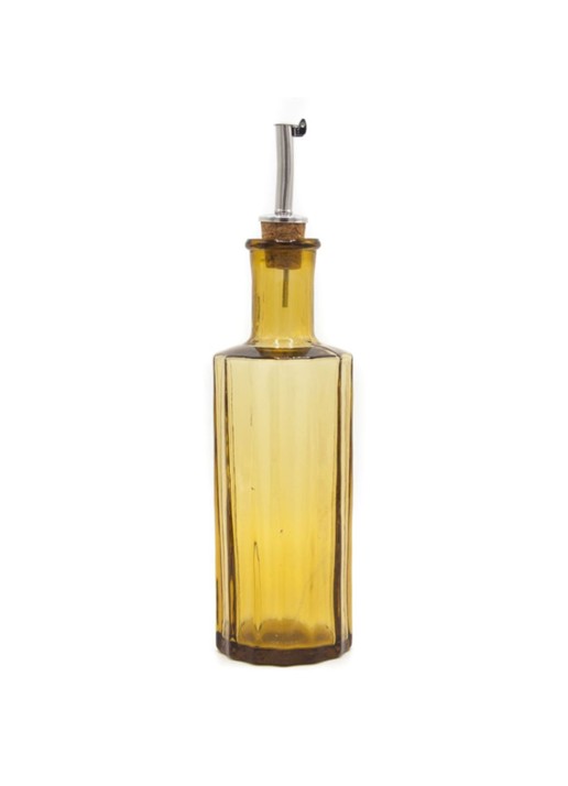 Brût Homeware Reed olie- en azijnfles 30 cl - voorkant okergeel