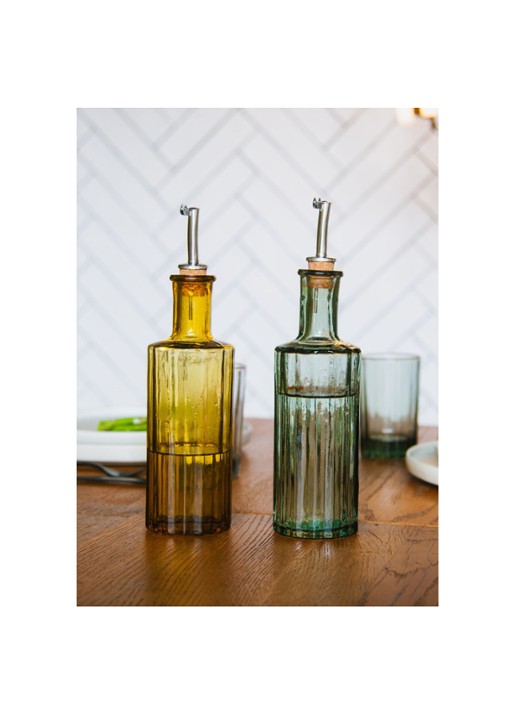 Brût Homeware Reed olie- en azijnfles 30 cl - voorkant 2 okergeel