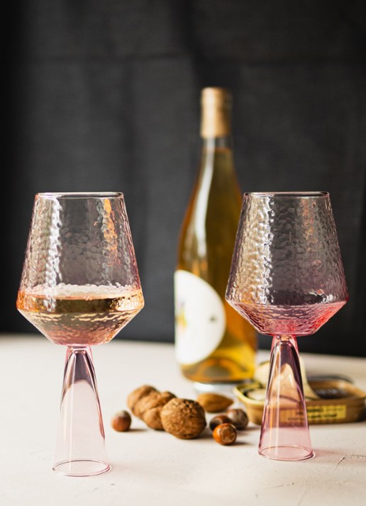 Brût Homeware Wijnglas 40 cl set van 2 - detail 4 roze