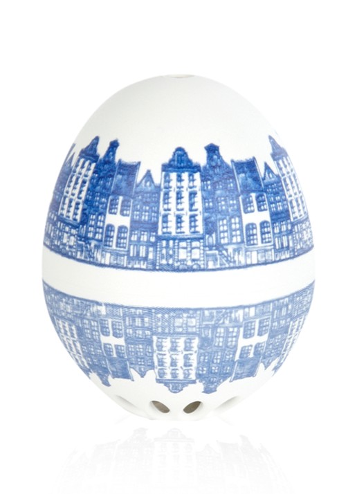 Brutus PiepEI Delfts Blauw eierwekker - voorkant blauw