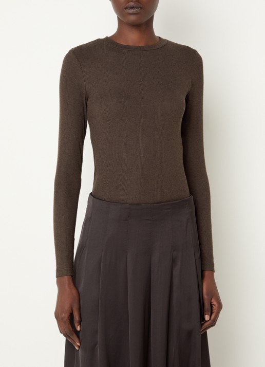 Bruuns Bazaar AngelaBB semi-transparante longsleeve in wolblend