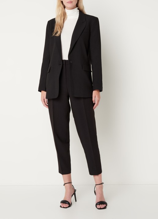 Bruuns Bazaar CindySus Frida blazer - voorkant 2 zwart