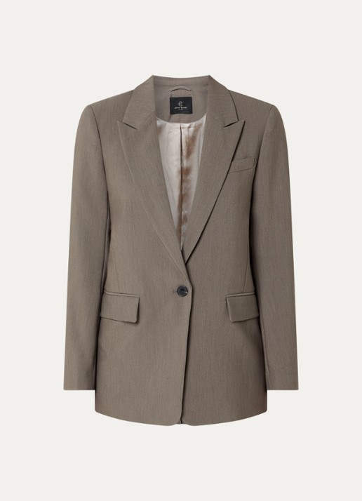 Bruuns Bazaar CindySus Frida blazer - voorkant 3 zand