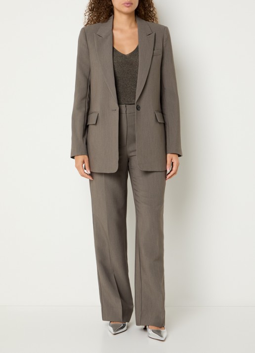 Bruuns Bazaar CindySus Frida blazer - voorkant 4 zand