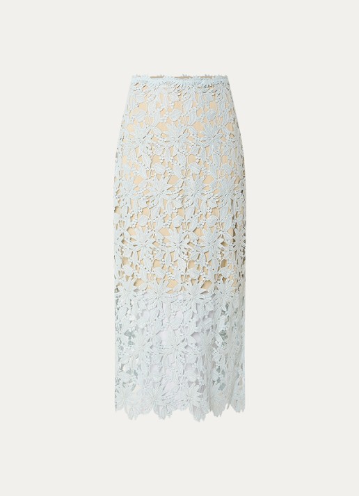Bruuns Bazaar Joani semi-transparante maxi rok van kant