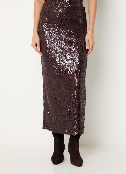 Bruuns Bazaar RoystoneaBBNelle maxi kokerrok met pailletten