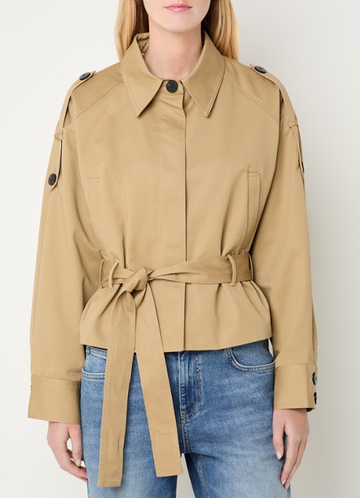 Bruuns Bazaar Tilia trenchcoat met steekzakken
