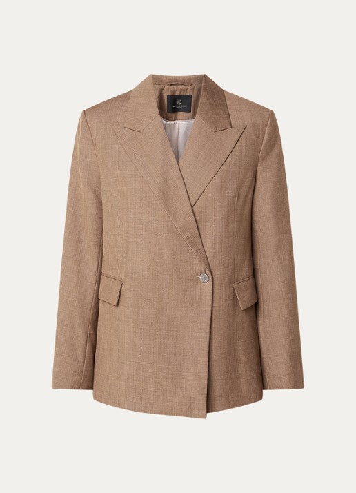 Bruuns Bazaar Willi blazer met klepzakken en schoudervulling