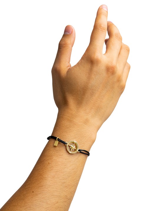 Buddha to Buddha Barbara Compass armband - detail zilver